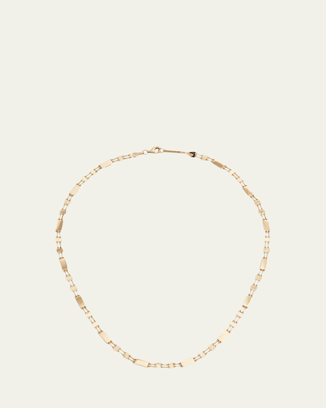 At Barts 14K Yellow Gold Tag Station Chain Necklace