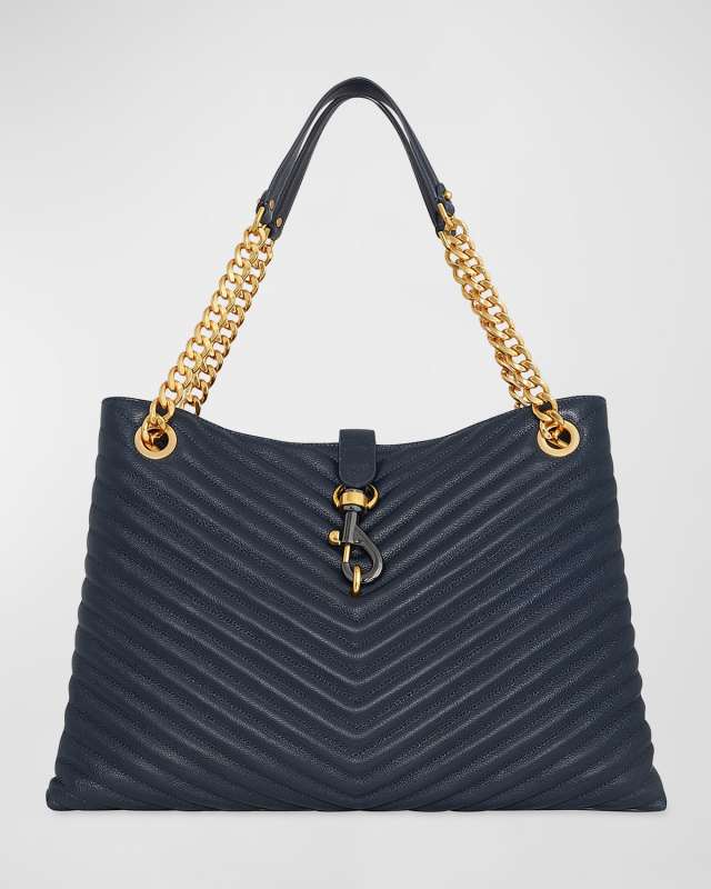 Edie Quilted Leather Tote Bag