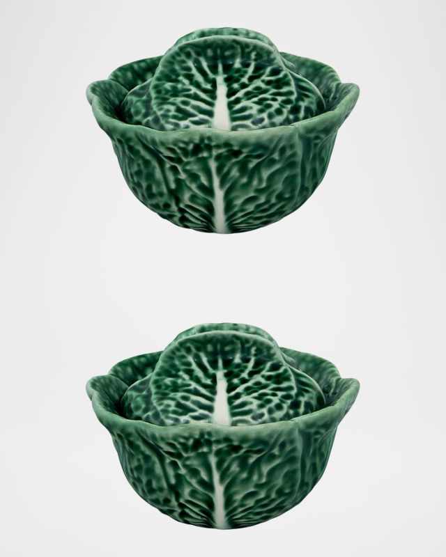Cabbage 6 oz. Tureens, Set of 2