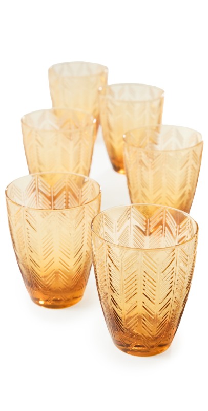 Missoni Water Glass Set Amber