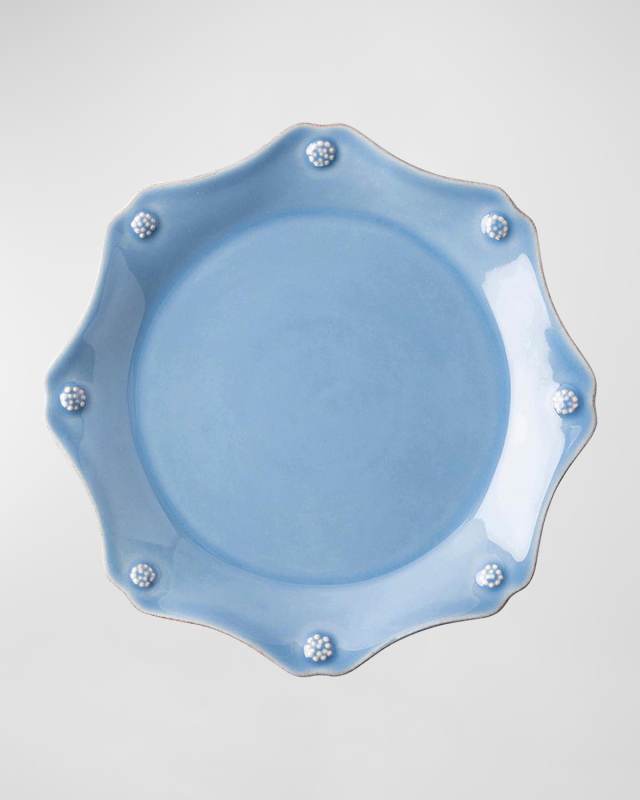 Berry & Thread Chambray Scalloped Dessert/Salad Plate