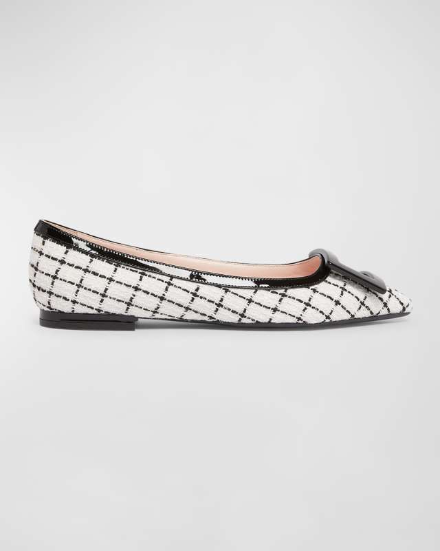 Gommettine Bicolor Buckle Ballerina Flats