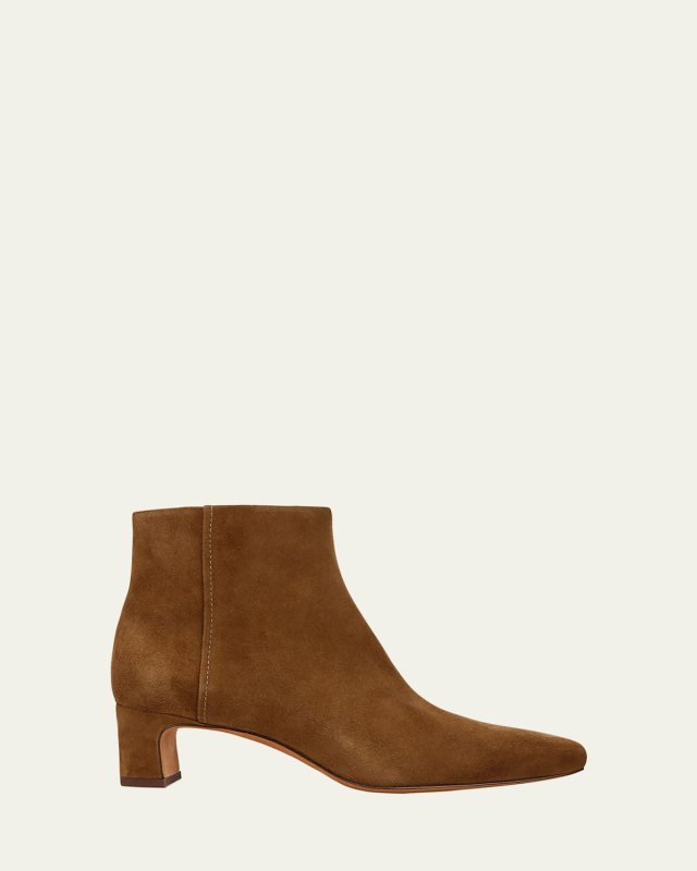 Silvana Suede Zip Booties