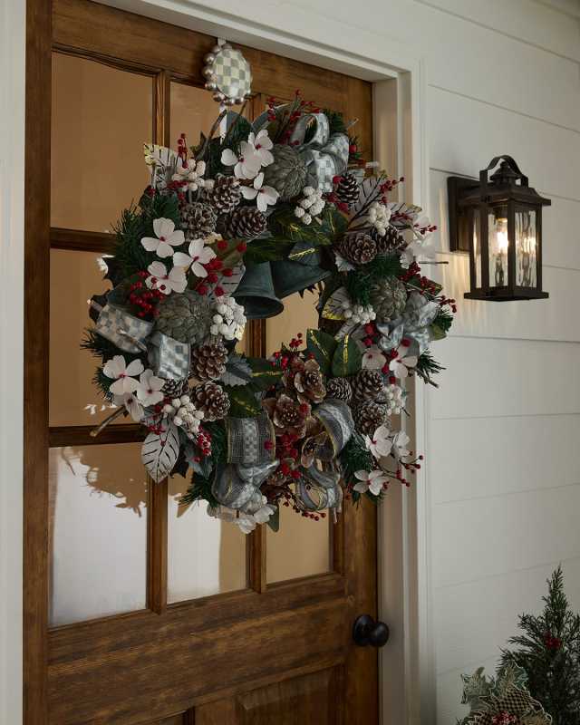 Farmhouse Sterling Holiday Wreath