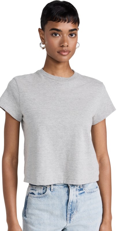 RE/DONE 50s Boxy Tee Heather Grey