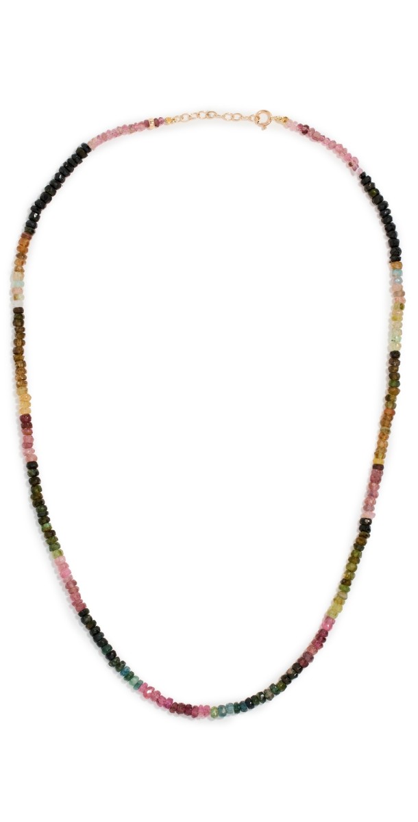 JIA JIA October Tourmaline Beaded Necklace Tourmal
