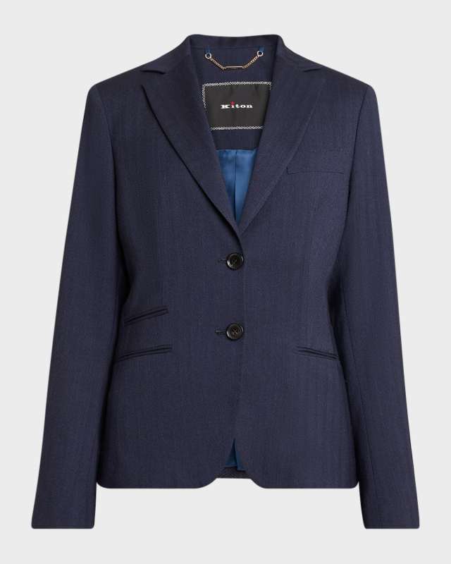 Single-Breasted Wool Blazer