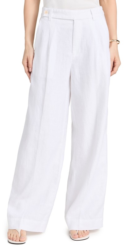 Madewell The Harlow Wide-Leg Pants Eyelet White