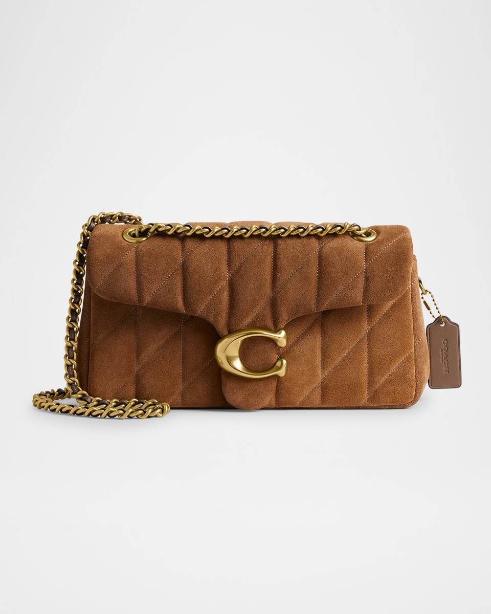 Tabby 26 Quilted Suede Shoulder Bag