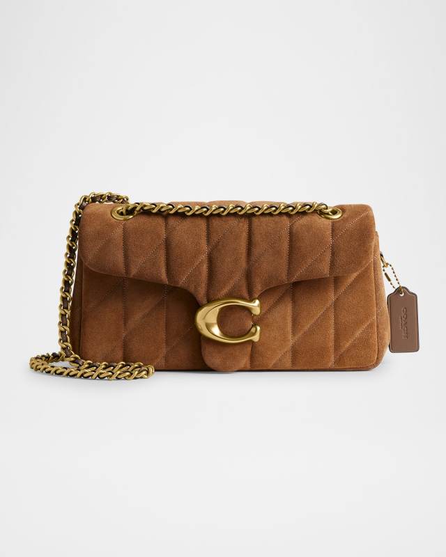 Tabby 26 Quilted Suede Shoulder Bag