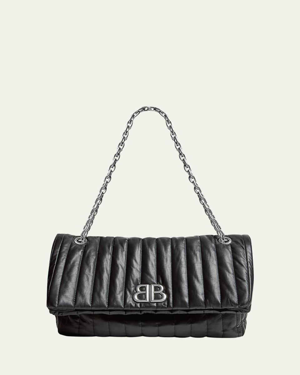 Monaco Medium Quilted Chain Shoulder Bag