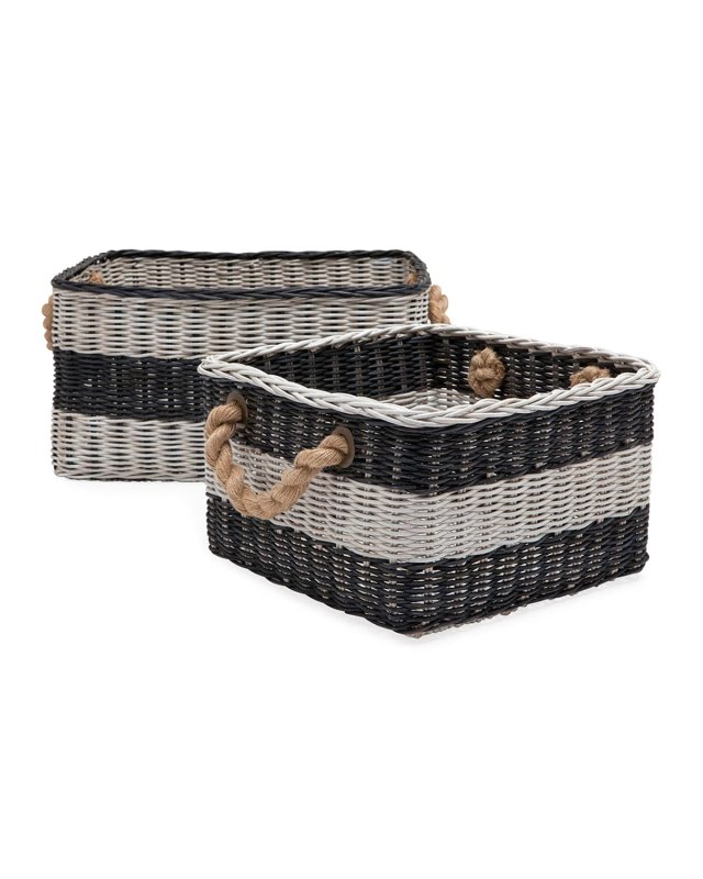 Nantucket Nested Storage Baskets, Set of Two