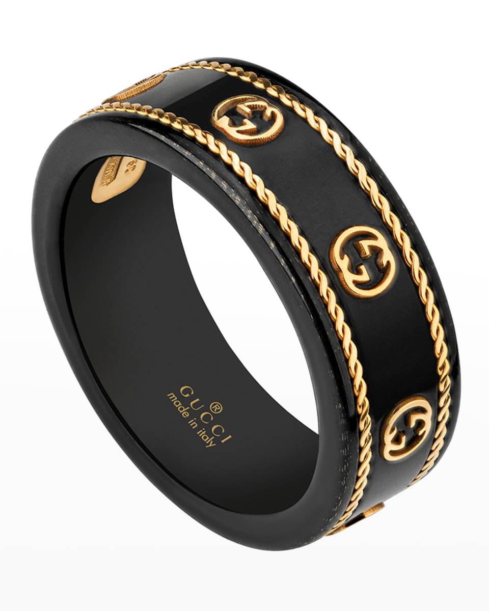 Icon Ring in Black