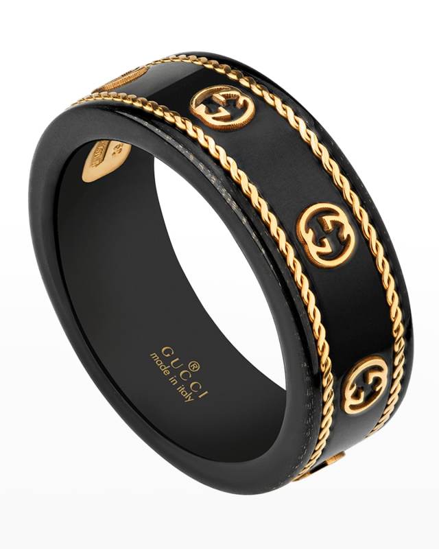 Icon Ring in Black