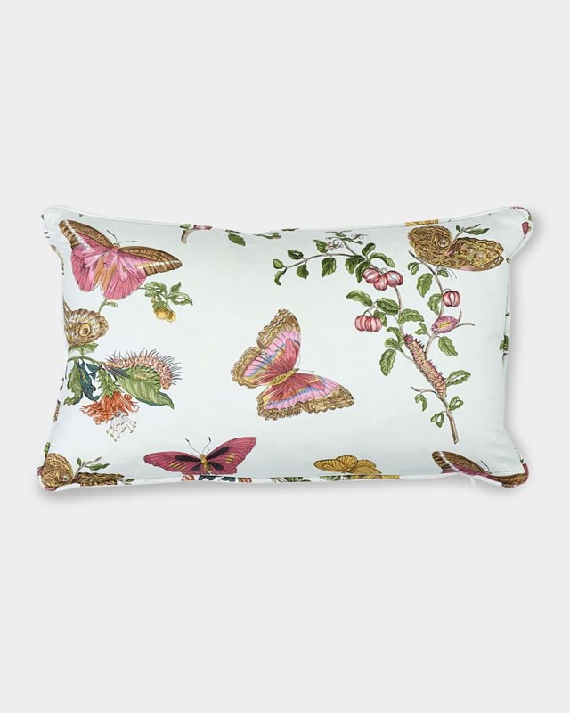 Baudin Butterfly Chintz Pillow
