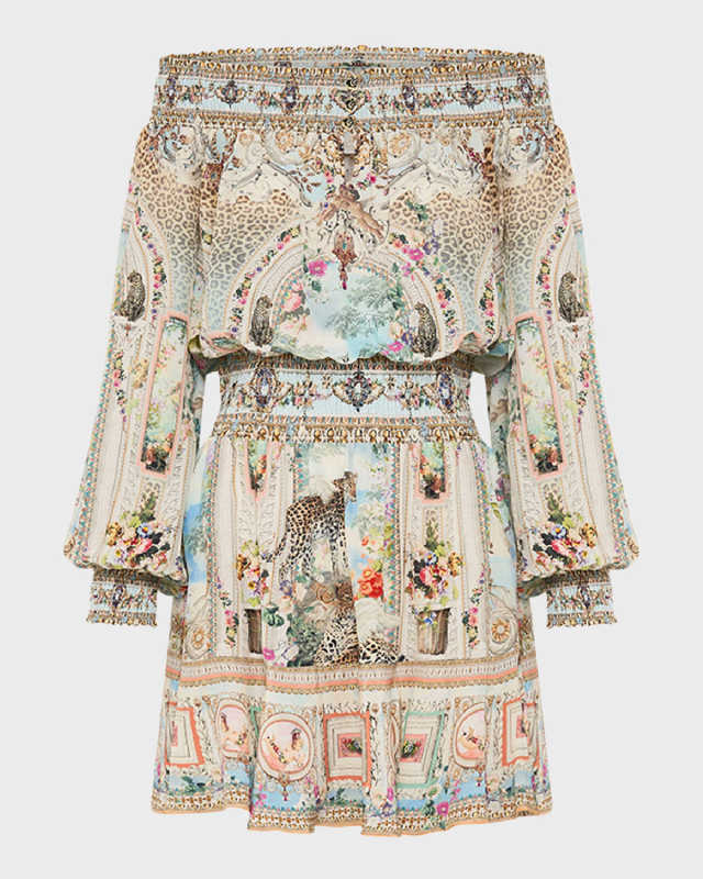 We Always Have Alexandria Off-Shoulder Mini Dress