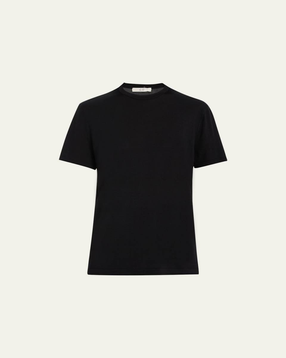Silk Knit T-Shirt Sweater