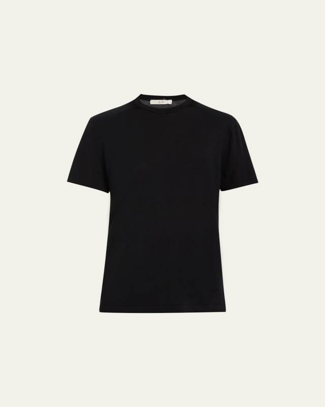 Silk Knit T-Shirt Sweater