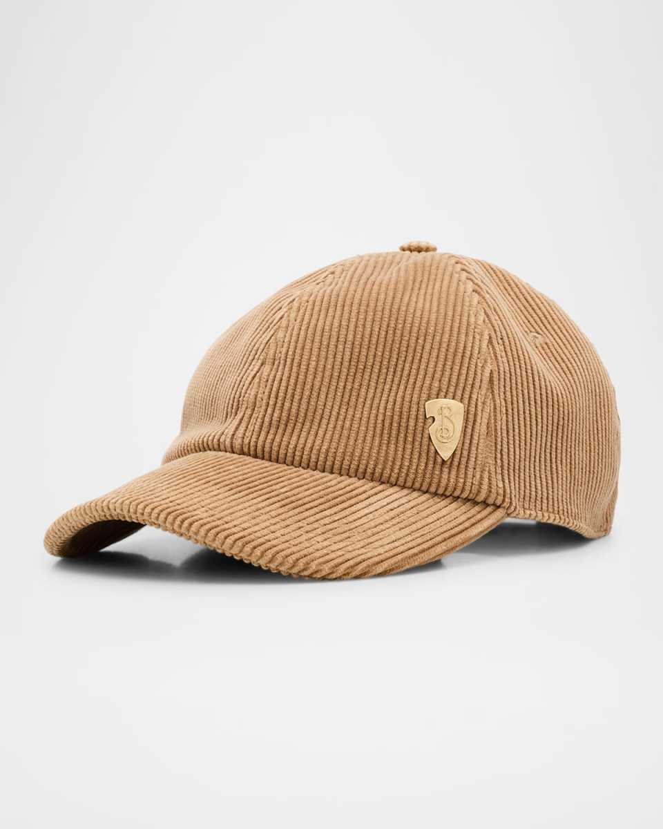 Corduroy Baseball Cap W/ Logo Crest