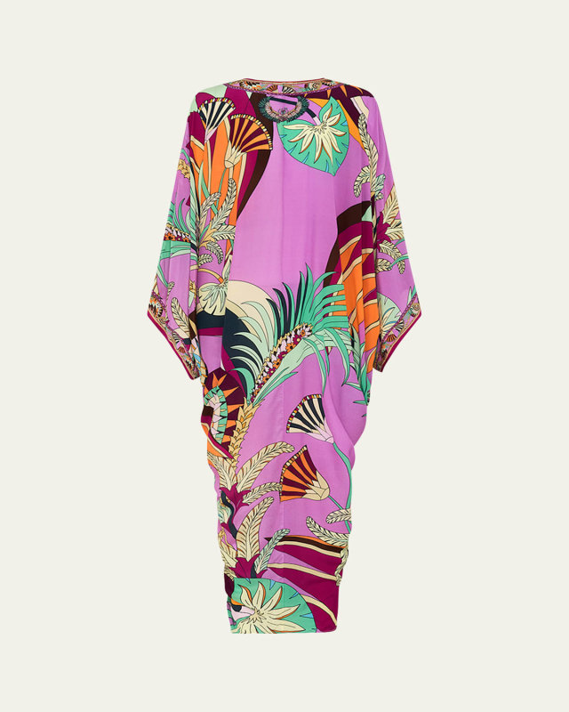 Giza Goddess T-Shape Maxi Kaftan Coverup