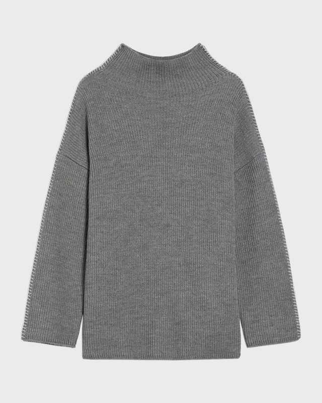 Fanfara Turtleneck Whipstitch Sweat