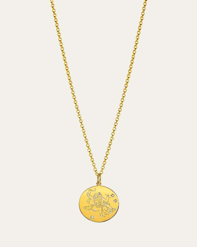 Zodiac Pendant Necklace, Gemini