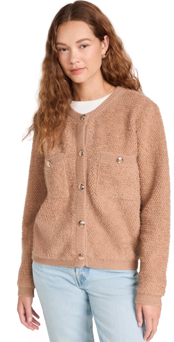 Line & Dot Khloe Cardigan Taupe