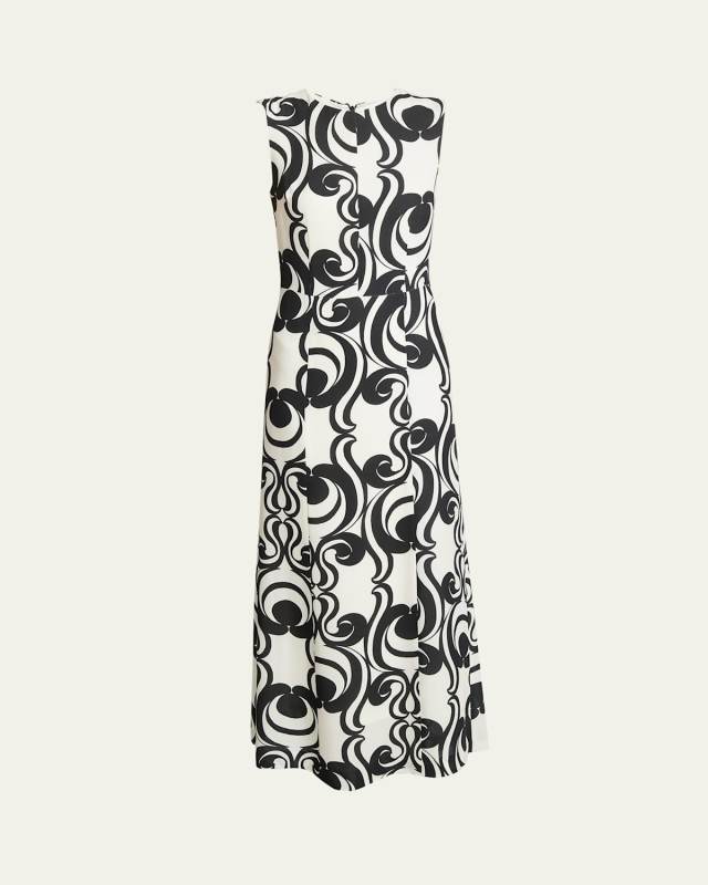Dimia Abstract-Print Sleeveless Dress