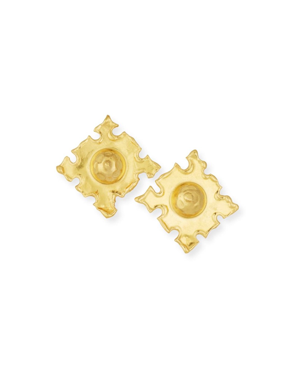 Cardinals 22K Gold Earrings
