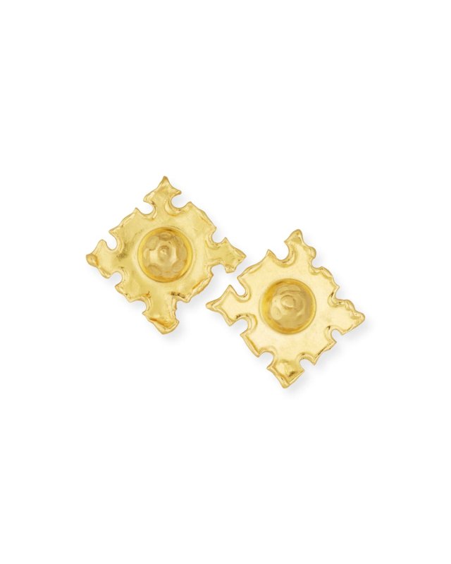 Cardinals 22K Gold Earrings