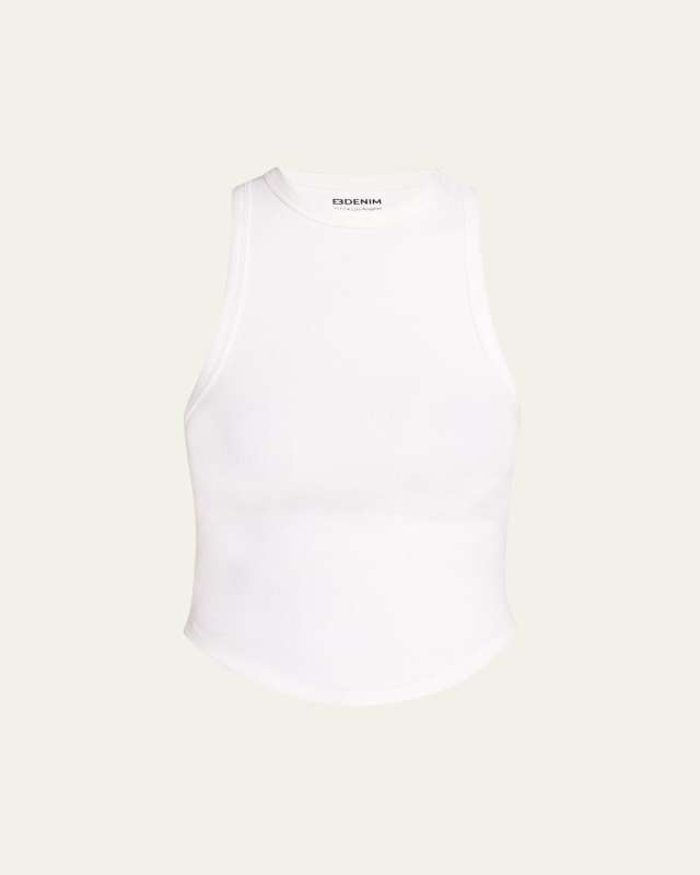 Curve Rib-Knit Tank Top