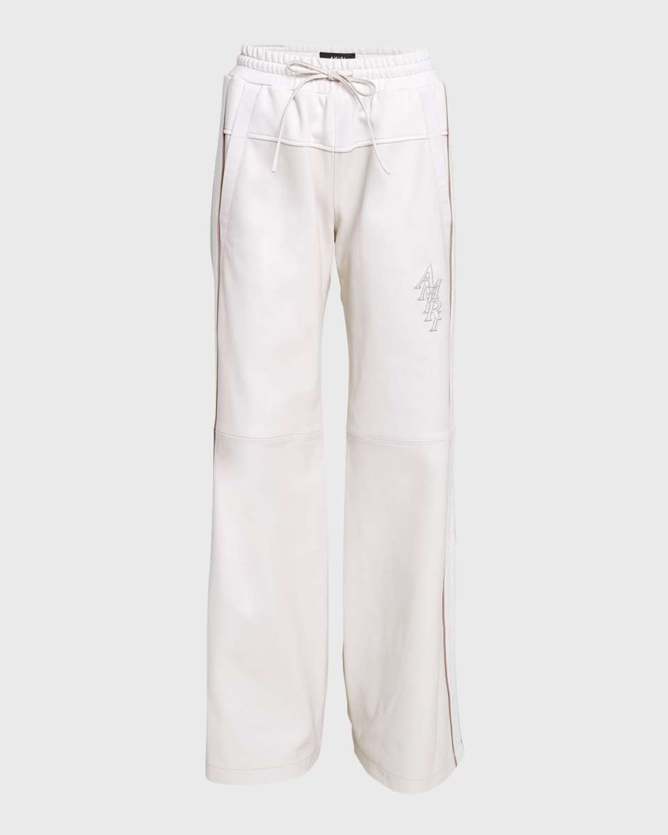 Amiri Stack Wide-Leg Hybrid Track Pants