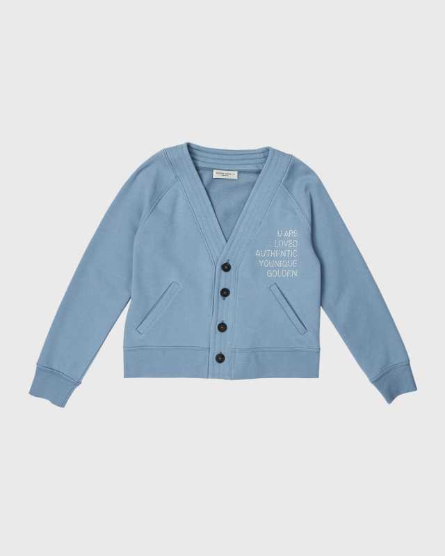 Girl's Journey Embroidered Cardigan, Size 4-10