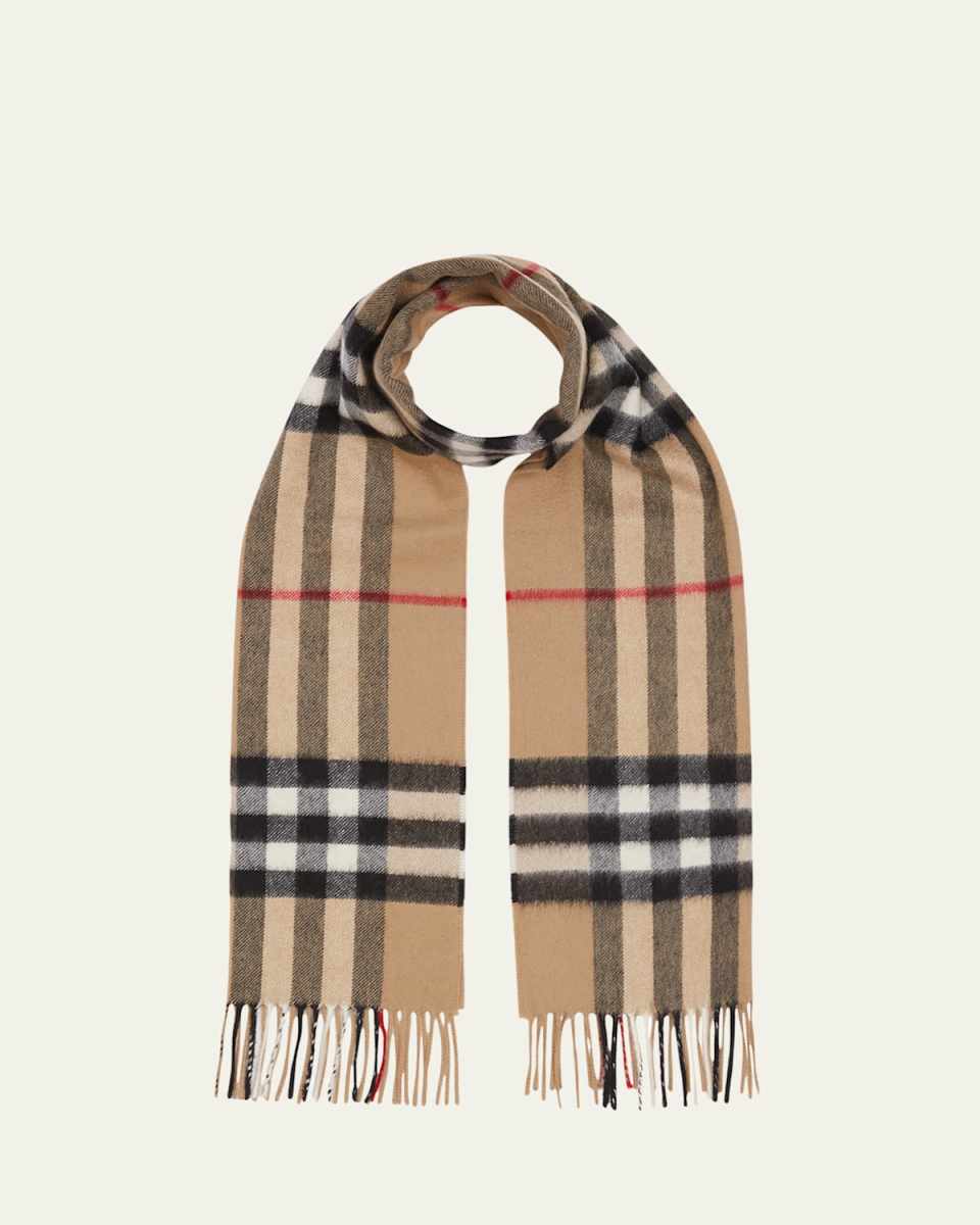 Giant Check Cashmere Scarf