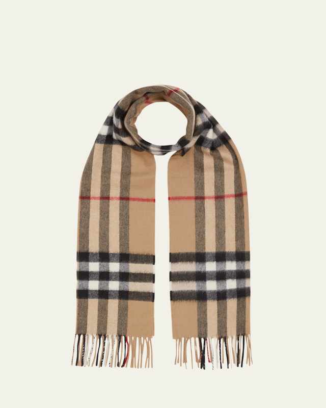 Giant Check Cashmere Scarf