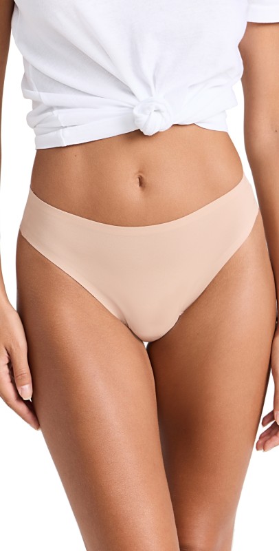 SPANX Seamless Thong Panties Very Black