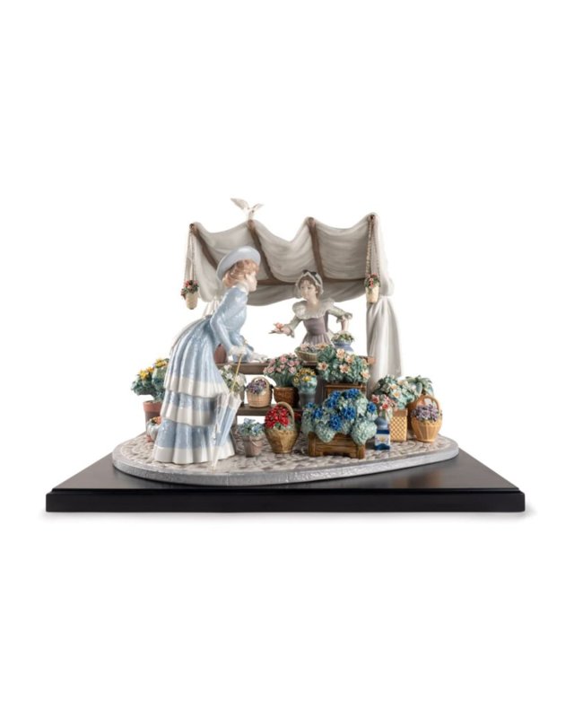 Limited Edition Flowers Market Sculpture
