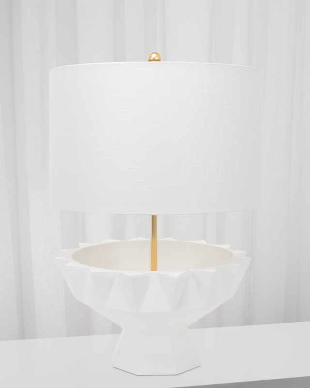 Kubrick White Table Lamp - 29"