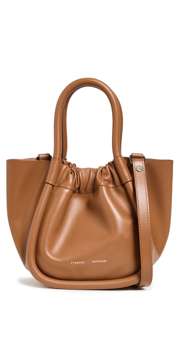 Proenza Schouler Extra Small Ruched Tote Cognac