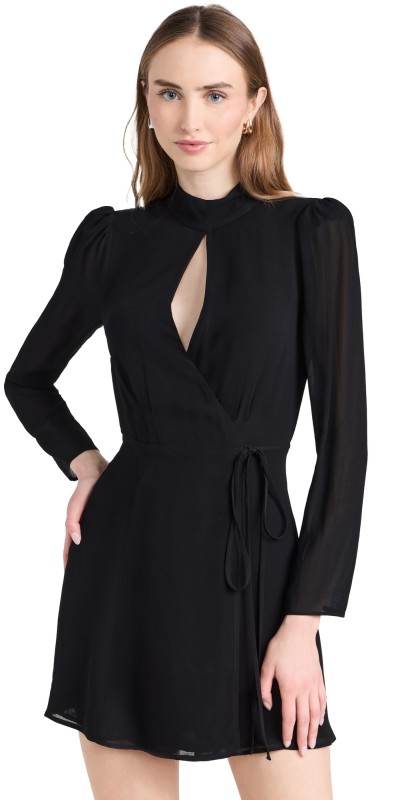 Reformation Ottessa Dress Black