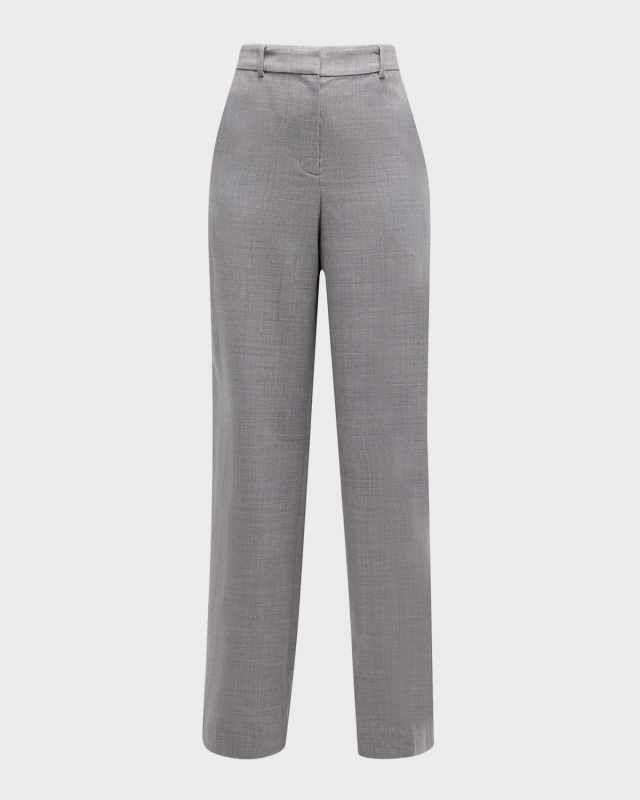 Tavar Wool Straight-Leg Pants
