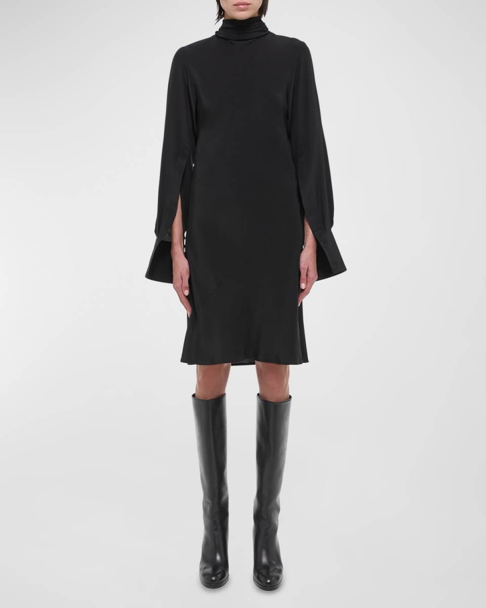 Long-Sleeve Scarf Dress