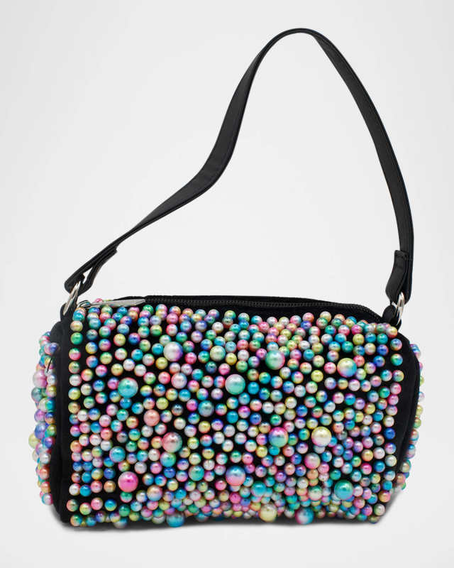 Girl's Iridescent Pearl Shoulder Bag