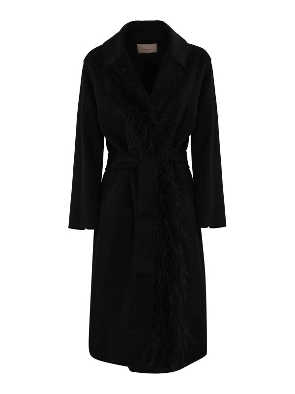 Twinset Manteau Court - Noir