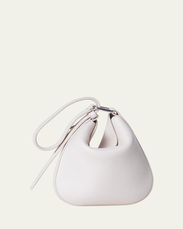 Anna Mini Leather Hobo Bag