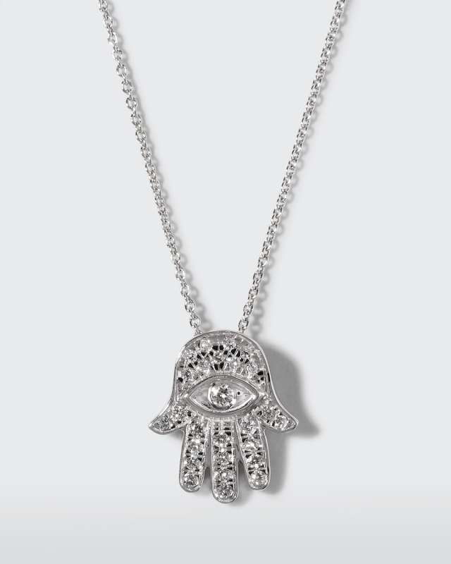 Gold Hamsa Pendant Necklace