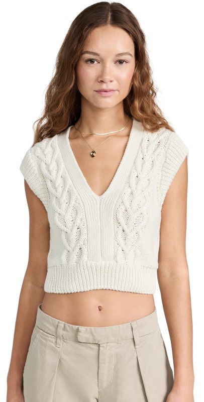 Z Supply Roped In Sweater Vest Sandstone