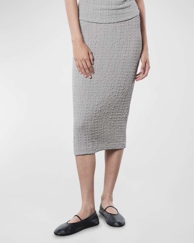 Puckered Pencil Skirt