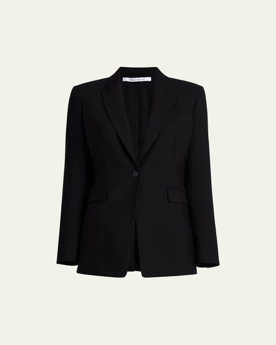 Single Button Blazer Jacket
