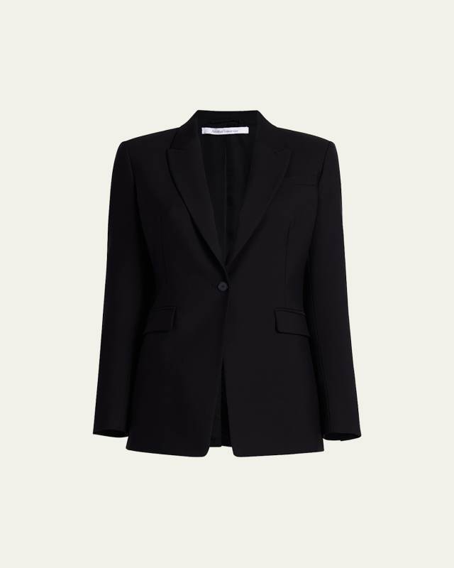 Single Button Blazer Jacket